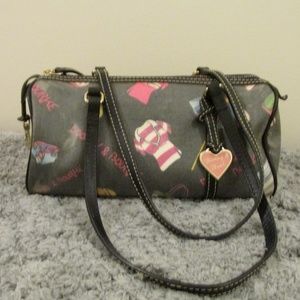 Dooney & Bourke Printed Coated Cotton Barrel Bag